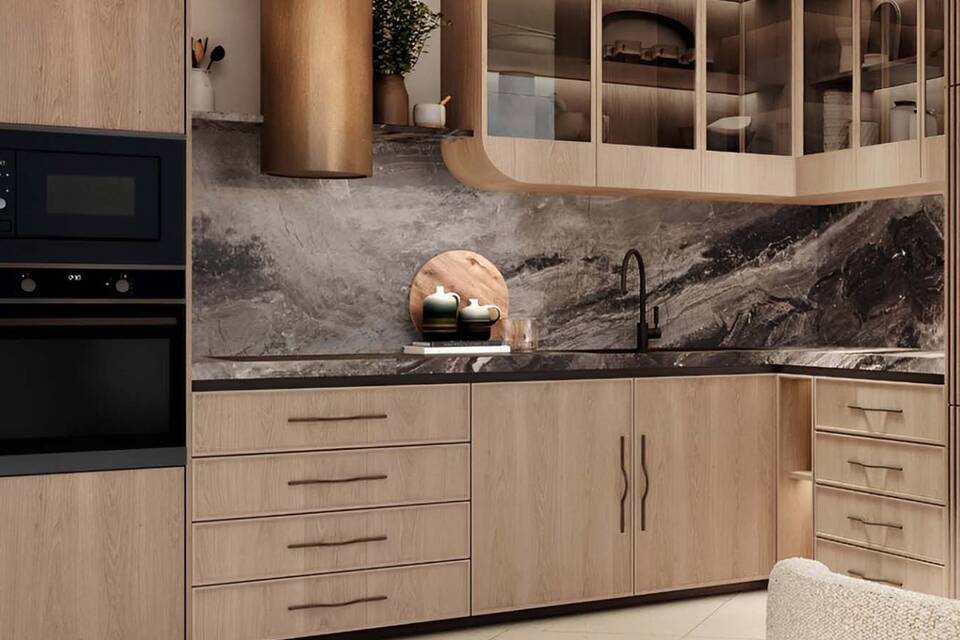 Premium finishes and kitchens with furniture and appliances